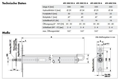 Rohrtürschließer ATS 600/30 A
